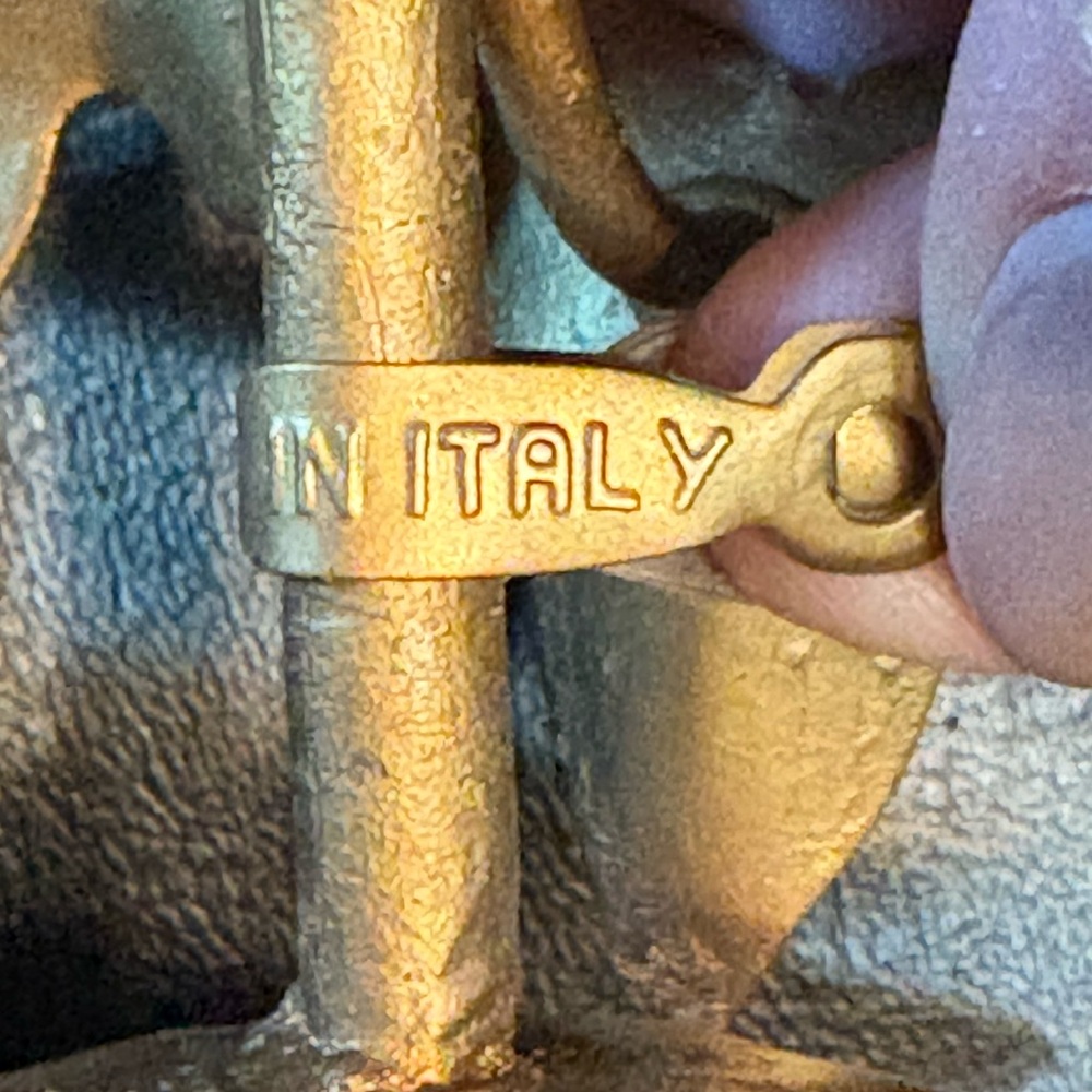 Italian Gilt Tole Candle Sconce (made in Italy) - Picture 7 of 10